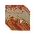 thumbnail image 1 of Thanksgiving Maple Cloth Napkins Set of 8 Reusable Dinner Napkins, Fall Pumpkin Leaves Farmhouse Retro Brown Cocktail Napkin Washable Table Napkins for Wedding/Holiday Party/Baby Shower 20"x20", 1 of 7