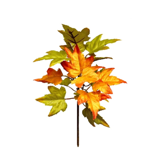 Thanksgiving Maple Leaf Branch, Festive Fall Floral Insert, Artificial Decoration for Halloween Gathering, Flexible Styling for Mantel Table Centerpiece, Decor