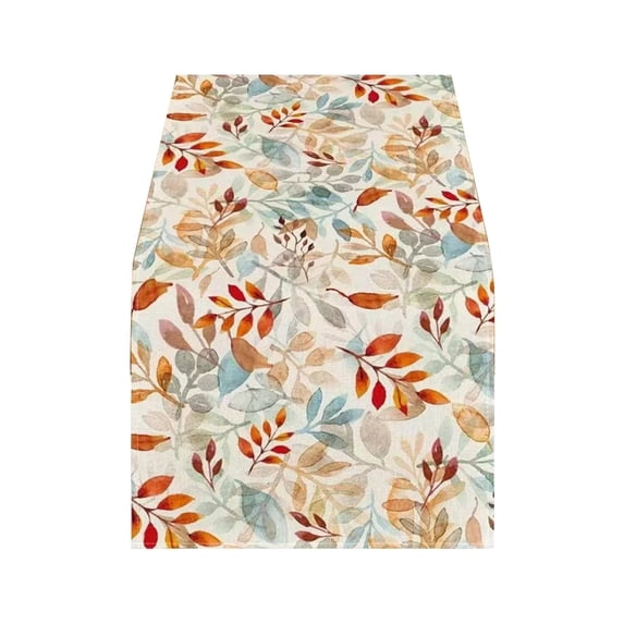 Thanksgiving Maple Leaf Table Runner, 13x72 in Fall Harvest Durable Table Runners for Party Table Decoration