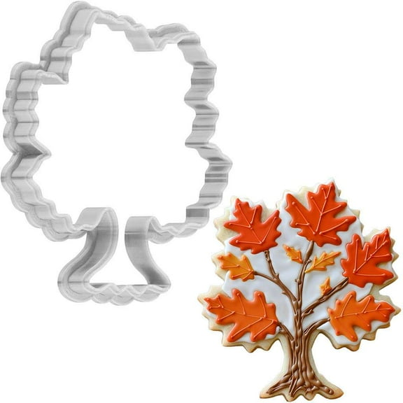 Thanksgiving Maple Tree Cookie Cutter 4 Inch Made in USA by WONDERTORY