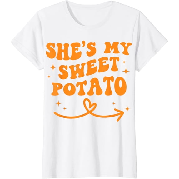 Thanksgiving Matching Couple She's My Sweet Potato I Yam Set T-Shirt