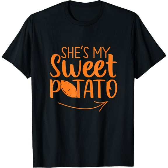 Thanksgiving Matching Couples She is My Sweet Potato I Yam T-Shirt