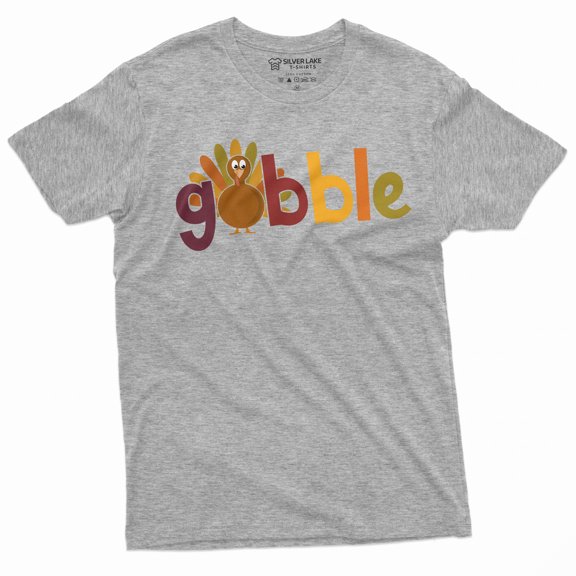 Thanksgiving Mens Womens Unisex T-Shirt Turkey Gobble Holiday Funny Tee Shirt