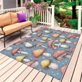 thumbnail image 1 of Thanksgiving Mushrooms Outdoor Rug for Patio/Deck/Porch, Non-Slip Large Area Rug 5 x 8 Ft, Autumn Farmhouse Botanical Indoor Outdoor Rugs Washable Area Rugs, Reversible Camping Rug Carpet Runner, 1 of 8