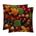thumbnail image 1 of Thanksgiving Oak Covers- Set of 2 Throw Pillows in Various Sizes (16x16, 18x18, 20x20 inches) with Stylish Patterns for Home Decor and Comfort - Pillow Inserts Included, 1 of 1