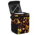 thumbnail image 1 of Thanksgiving Oak Foldable Car Trash Bin with Lid and Leak-Proof Mini Trash Can - Hanging Storage Bag for Car Garbage Can, 1 of 6