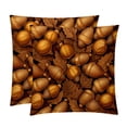 thumbnail image 1 of Thanksgiving Oak Luxurious Velvet Throw Pillow Covers with Unique Patterns - Set of 2 Pillow Covers and Inserts, 16x16, 18x18, 20x20 Inches for All Occasions, 1 of 6