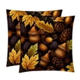 thumbnail image 1 of Thanksgiving Oak Pillow Covers and Throw Pillow Inserts - Set of 2, Available in 16x16, 18x18, and 20x20 Inches, Featuring Unique Patterns for Home Decor, 1 of 6