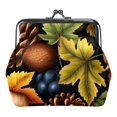 thumbnail image 1 of Thanksgiving Oak Stylish and Durable Coin Purse, 0.7 Microfiber with Zinc Alloy Jaws, 4.3x4.7 in/11x12 cm, for Organizing Your Coins - Limited Stock!, 1 of 7