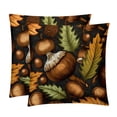 thumbnail image 1 of Thanksgiving Oak Throw Pillow Covers Covers Set of 2, Velvet Cushion Case with Unique Patterns for Bed Pillows, 16x16 18x18 20x20 Inches,for Various Occasions, 1 of 6