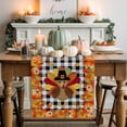 thumbnail image 1 of Thanksgiving Orange Cotton Linen Table Runner, Washable Table Runners for Kitchen, Dining Room, Holiday, Home Party Table Decor, 13x108 Inches, 1 of 9