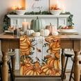 thumbnail image 1 of Thanksgiving Orange Pumpkin Table Runner, Autumn Thanksgiving Kitchen Dining Table Decoration for Home Party Decor 13x90 Inches, 1 of 9