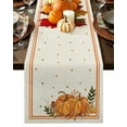 thumbnail image 1 of Thanksgiving Orange Stripes Farm Party Festival Table Runner Kitchen Table Flag Tablecloth Holiday Printed Table Cover, 1 of 5