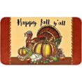 thumbnail image 1 of Thanksgiving Outdoor Doormats, Fall Turkey Door Mat Non Slip, Autumn Pumpkin Entrance Mat, Decorative Indoor Outdoor Door Rugs for Entryway Patio, Thanksgiving Home Kitchen Decors, 17 x 30 Inch, 1 of 6