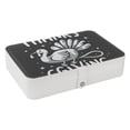 thumbnail image 1 of Thanksgiving PU Leather Earring Organizer Box with Removable Compartment, Display Case, and Bracelet Holder - Portable Storage Solution, 1 of 6
