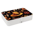 thumbnail image 1 of Thanksgiving PU Leather Jewelry Box with Removable Compartment - Portable Earring Organizer and Storage Box, 1 of 6
