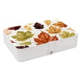 thumbnail image 1 of Thanksgiving PU Leather Necklace Organizer Bracelet Holder Jewelry Organizer with Removable Compartment, Portable, 1 of 6