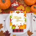 thumbnail image 1 of Thanksgiving Paper Plates Festive Fall Pumpkin And Maple Leaves Pattern Disposable Tableware for Fall Harvests Party, 1 of 6