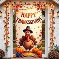 thumbnail image 1 of Thanksgiving Party Decorations Door Cover, Happy Thanksgiving Front Door Banner Fall Harvest Turkey Themed Porch Sign Hanging Backdrop for Indoor Outdoor Party Supplies 71x35 Inch, 1 of 6