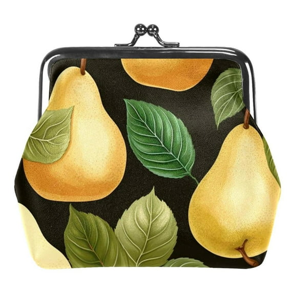 Thanksgiving Pear Coin Purse Vintage Pouch Kiss-lock Change Purse Wallets