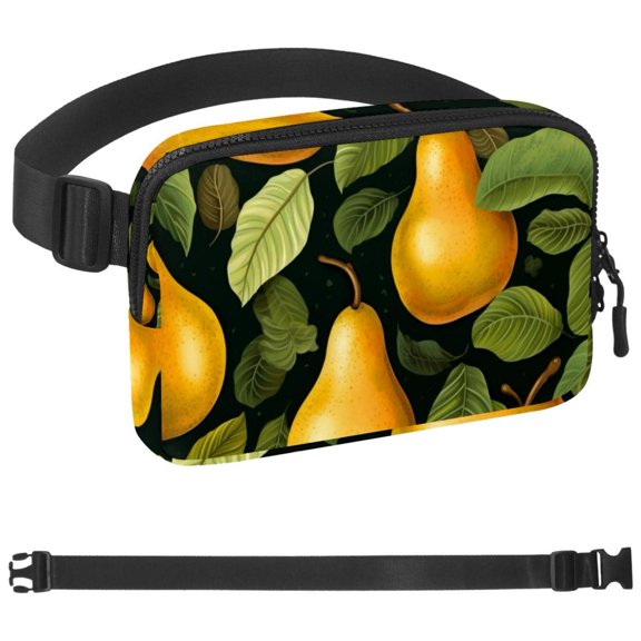 Thanksgiving Pear Fanny Pack for Men Women Hiking Waist Bag Pack, Runners Belt Jogging Pocket Belt with Adjustable Strap for Running Walking Traveling