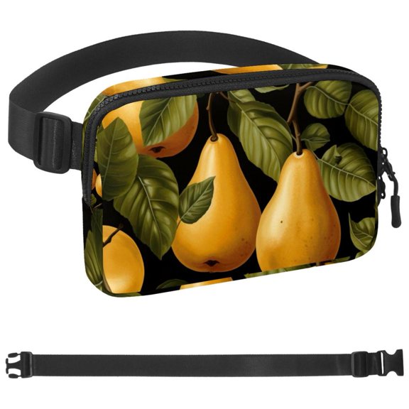 Thanksgiving Pear Fanny Pack for Women and Men,Waist Bags, Running Waist Bag, Large Pouch & Adjustable Strap,Waterproof ,for Gym,Jogging, Cycling, Traveling, Fitness, Hiking