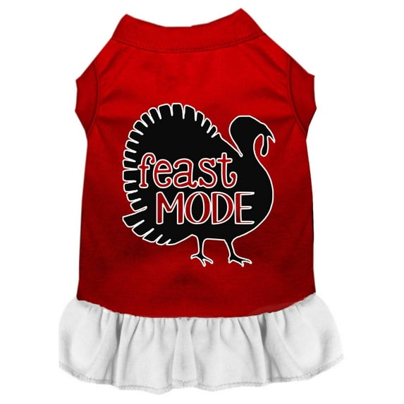 Thanksgiving Pet Dog Cat Dress Screen Printed, "Feast Mode"