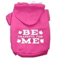 thumbnail image 1 of Thanksgiving Pet Dog  Cat Hoodie Screen Printed, "Be Thankful for Me", 1 of 11