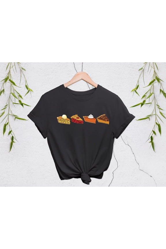 Thanksgiving Pie Sweatshirt, Thanksgiving Cherry Pie Shirt, Pumpkin Pie Sweatshirt, Pecan Pie Sweater, Apple Pie Shirt, Thanksgiving S All Size S-5Xl