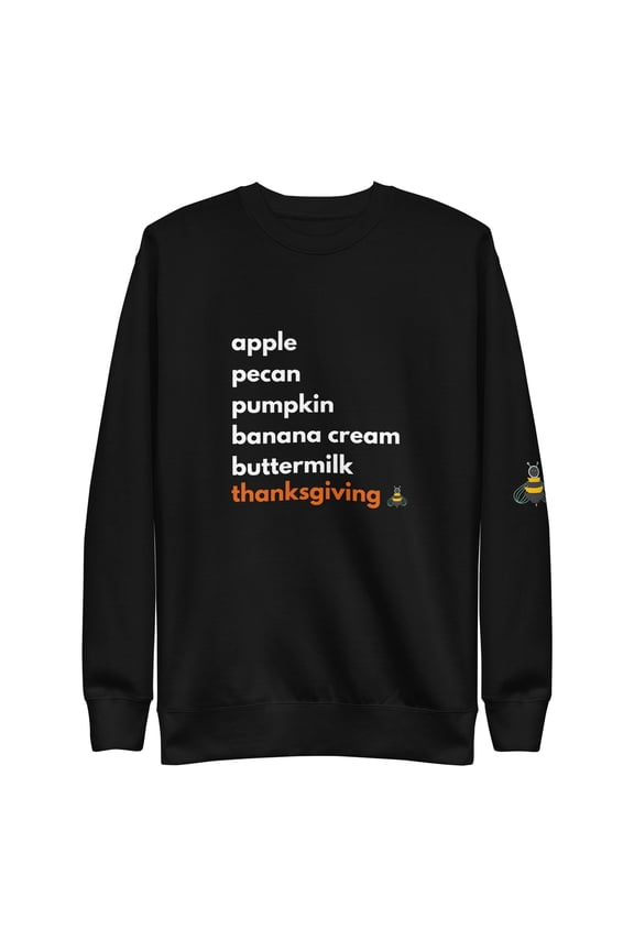 Thanksgiving Pies Unisex Premium Sweatshirt