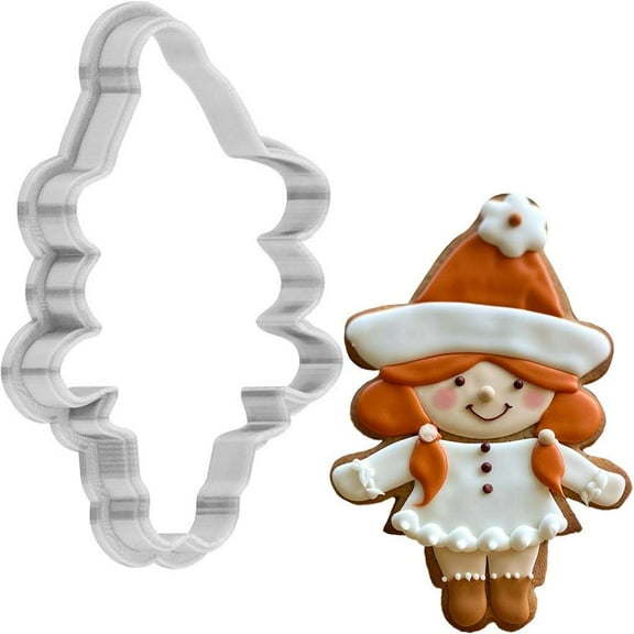 Thanksgiving Pilgrim Girl Cookie Cutter 4 Inch Made in USA by WONDERTORY