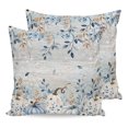 thumbnail image 1 of Thanksgiving Pillow Covers 26x26 Set of 2, Fall Blue White Pumpkin Leaves Wood Plank Throw Pillow Covers Decorative Couch Cushion Cover, Microfiber Soft Pillowcases for Bedroom Living Room Sofa, 1 of 9