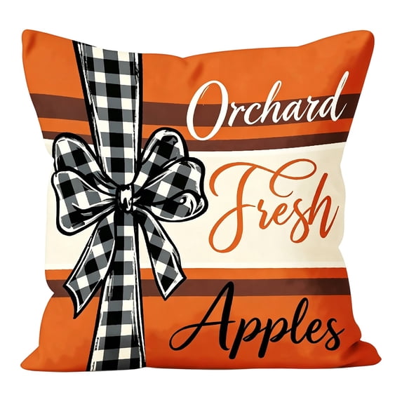 Thanksgiving Pillow Covers Fall Pumpkin Floral Decorative Pillow Cases Throw Pillow Covers For Home Sofa Bedroom Living Room Festival 45x45cm Polyester Low Saturation Modern(D)