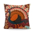 thumbnail image 1 of Thanksgiving Pillow Covers Pillow Cases Turkey Pumpkin Decorative Cushion Covers for Sofa Couch, 1 of 5
