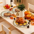 thumbnail image 1 of Thanksgiving Placemats, Heat Resistant Table Mat with Fall Pumpkin Pattern, Vintage Style Dining Mat for Holiday Party Decor(K), 1 of 4