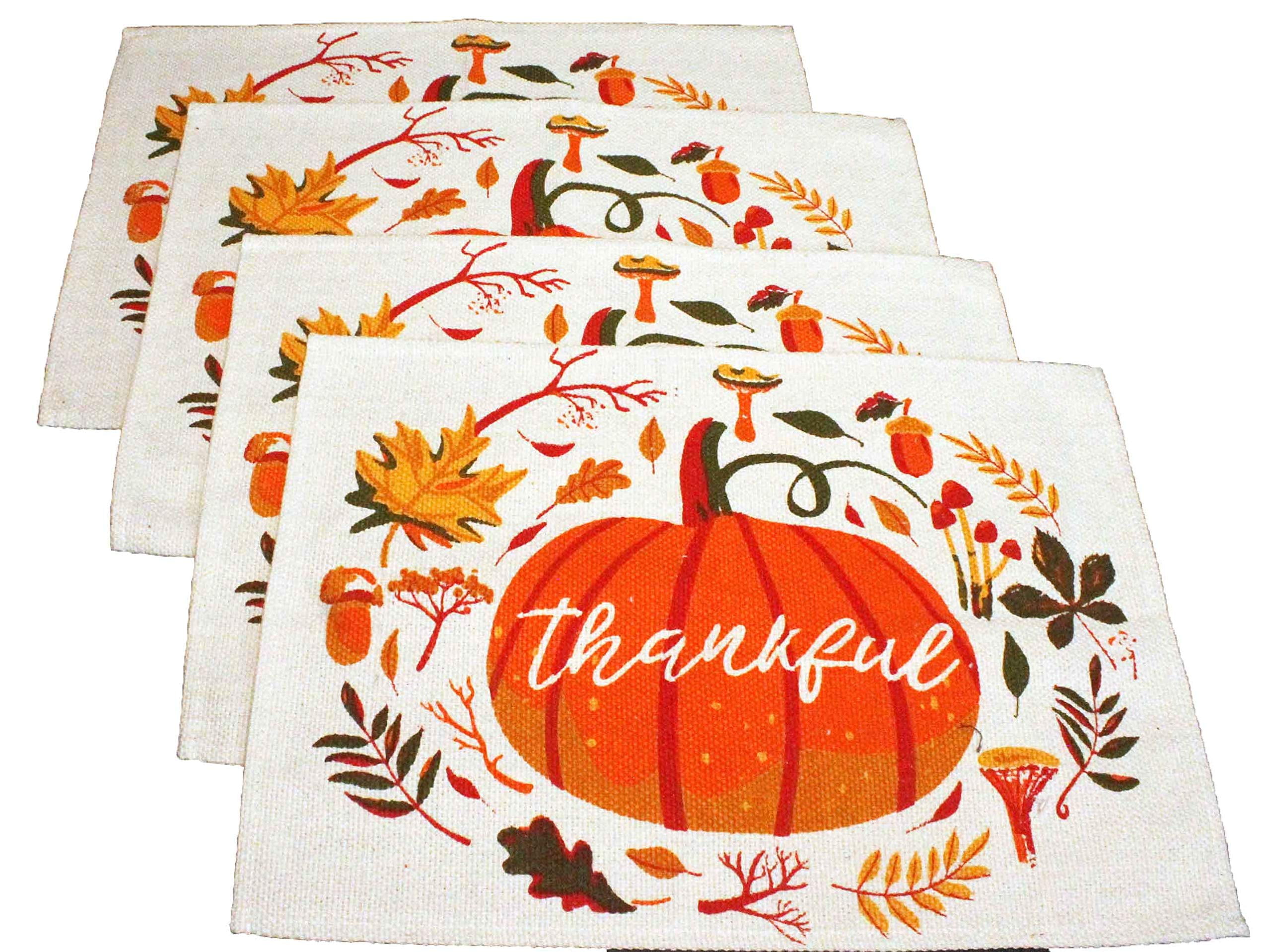 Thanksgiving Placemats Thankful Pumpkin Placemats Fall Placemats