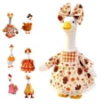 thumbnail image 1 of Thanksgiving Porch Goose Outfit for 23 Inch Decorative Porch Goose Pumpkin Harvest Fall Costume Matching Bow Autumn Farmhouse Garden Yard Decor, 1 of 5