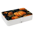 thumbnail image 1 of Thanksgiving Portable PU Leather Earring Holder with Removable Compartment, Necklace Organizer, Display Case, and Storage Box, 1 of 6