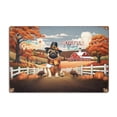thumbnail image 1 of Thanksgiving Pug Pilgrim Grateful, Thankful, Blessed Fall Welcome Horizontal Metal Aluminum Sign Dog Lover Gifts Wall Art Home Decor - 00021, 1 of 5