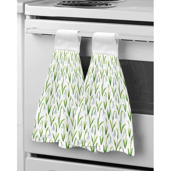 Thanksgiving Pumpkin Autumn Leaves Hand Towel for Kitchen Absorbent Dish Cleaning Cloth Microfiber Bathroom Hanging Towel