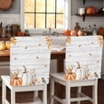 thumbnail image 1 of Thanksgiving Pumpkin Chair Covers Set of 6 Sunflower Bird Leaf Chair Back Covers Stretch Removable Washable Slipcovers Protector for Dining Room Kitchen Party Decor, 1 of 5