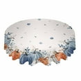 thumbnail image 1 of Thanksgiving Pumpkin Fall Maple Leaf Round Tablecloth Party Kitchen Dinner Table Cover Holiday Decor Waterproof Tablecloths, 1 of 5