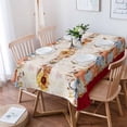thumbnail image 1 of Thanksgiving Pumpkin Flower Table Cloth Waterproof Dining Tablecloth Kitchen Decorative Party Table Cover, 1 of 2