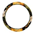 thumbnail image 1 of Thanksgiving Pumpkin Leaves 14.5 Inch Printing PVC Leather Auto Accessories Car Steering Wheel Cover, 1 of 6