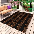 thumbnail image 1 of Thanksgiving Pumpkin Outdoor Rug for Patio/Deck/Porch, Non-Slip Large Area Rug 5 x 7 Ft, Retro Fall Black Farmhouse Indoor Outdoor Rugs Washable Area Rugs, Reversible Camping Rug Carpet Runner, 1 of 8