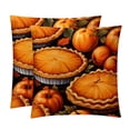 thumbnail image 1 of Thanksgiving Pumpkin Pie Inserts in Sizes 16x16, 18x18, and 20x20 Inches with Unique Patterns - Set of 2 for Bed Pillows,and Chair Pillow Covers - Great for Various Occasions!, 1 of 6