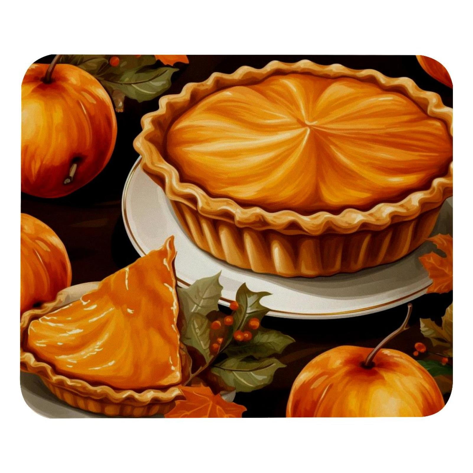 Thanksgiving Pumpkin Pie Mouse Pads, Rectangle Cloth Mousepad for