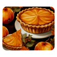 Thanksgiving Pumpkin Pie Mouse Pads, Rectangle Cloth Mousepad for