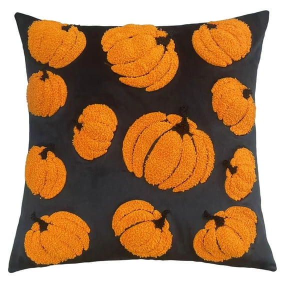Thanksgiving Pumpkin Pillow Cover Fall Decorative Throw Cushion Soft Faux Fleece Home Sofa Living Room Seasonal Throw Pillow Covers Fall Decor