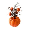 thumbnail image 1 of Thanksgiving Pumpkin Simulation Branch Ornament, Tabletop Decor Non Toxic Realistic Pumpkin & Branch Design Home Counter Decor, High Quality Materials Thoughtful Holiday Gift for Thanksgiving, 1 of 6